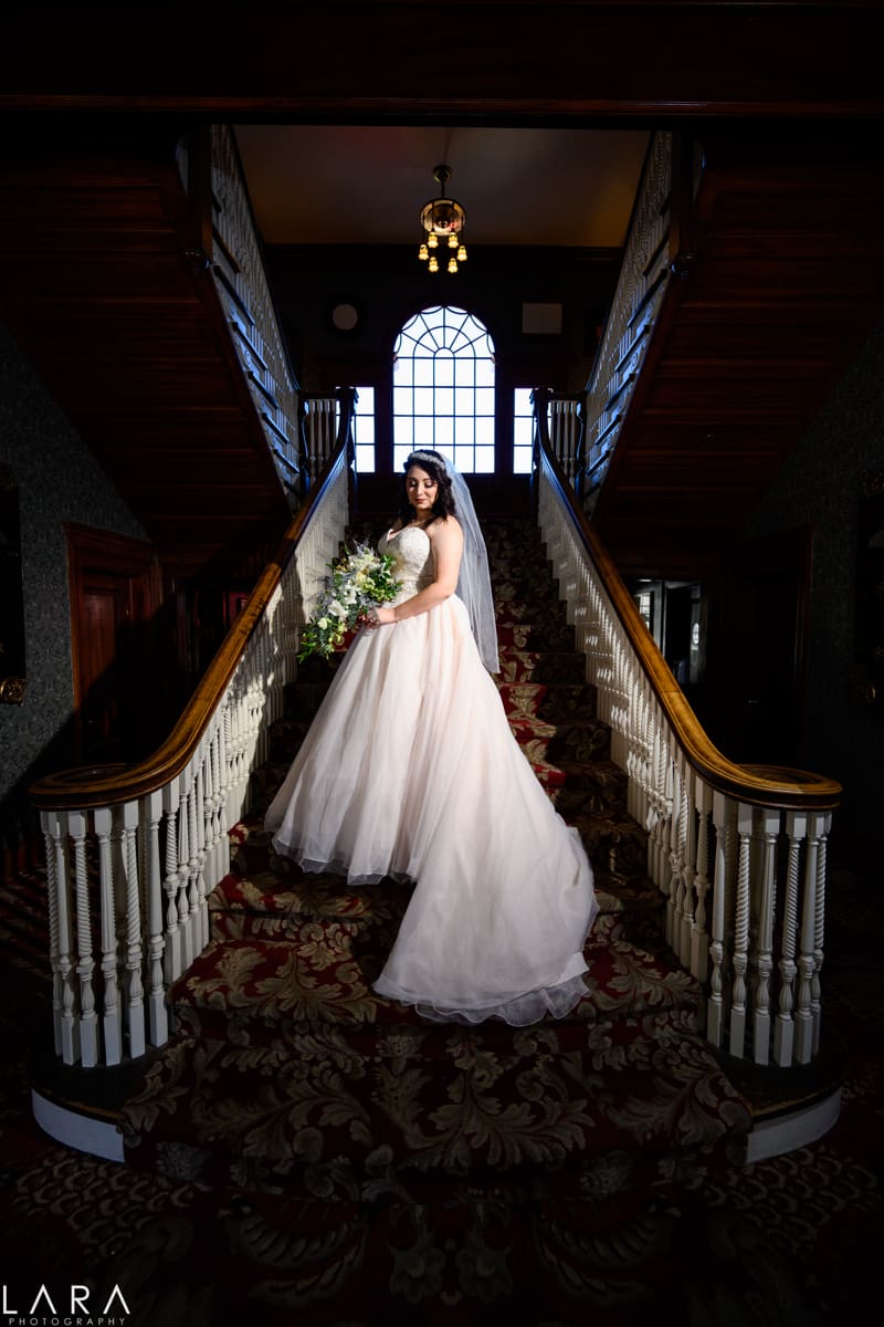 bride at The Stanley hotel